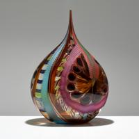 Large Luca Vidal Miraggi Vase, Vessel, Murano - Sold for $3,375 on 02-08-2020 (Lot 30).jpg